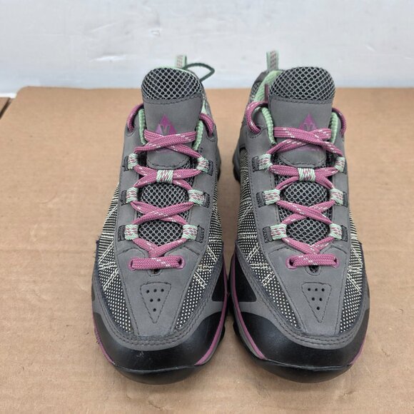 VASQUE Breeze XCR Shoes Womens Size 8 M Gray  Leather Hiking Trail Running 7355 - Picture 2 of 15